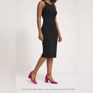 White House Black Market Pink Suede Mary Jane Block Heel Pumps Size 7.5